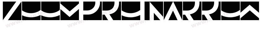 Zoom Pro Narrow Medi字体转换